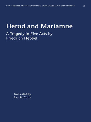 cover image of Herod and Mariamne